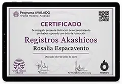 Certificado Oficial de Registros Akáshicos