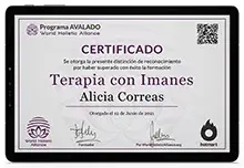 Certificado de Terapia con Imanes