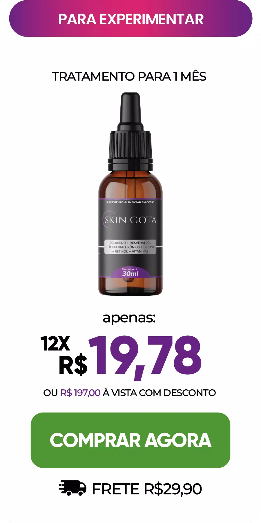 Compre 1 Frasco para Experimentar com Garantia