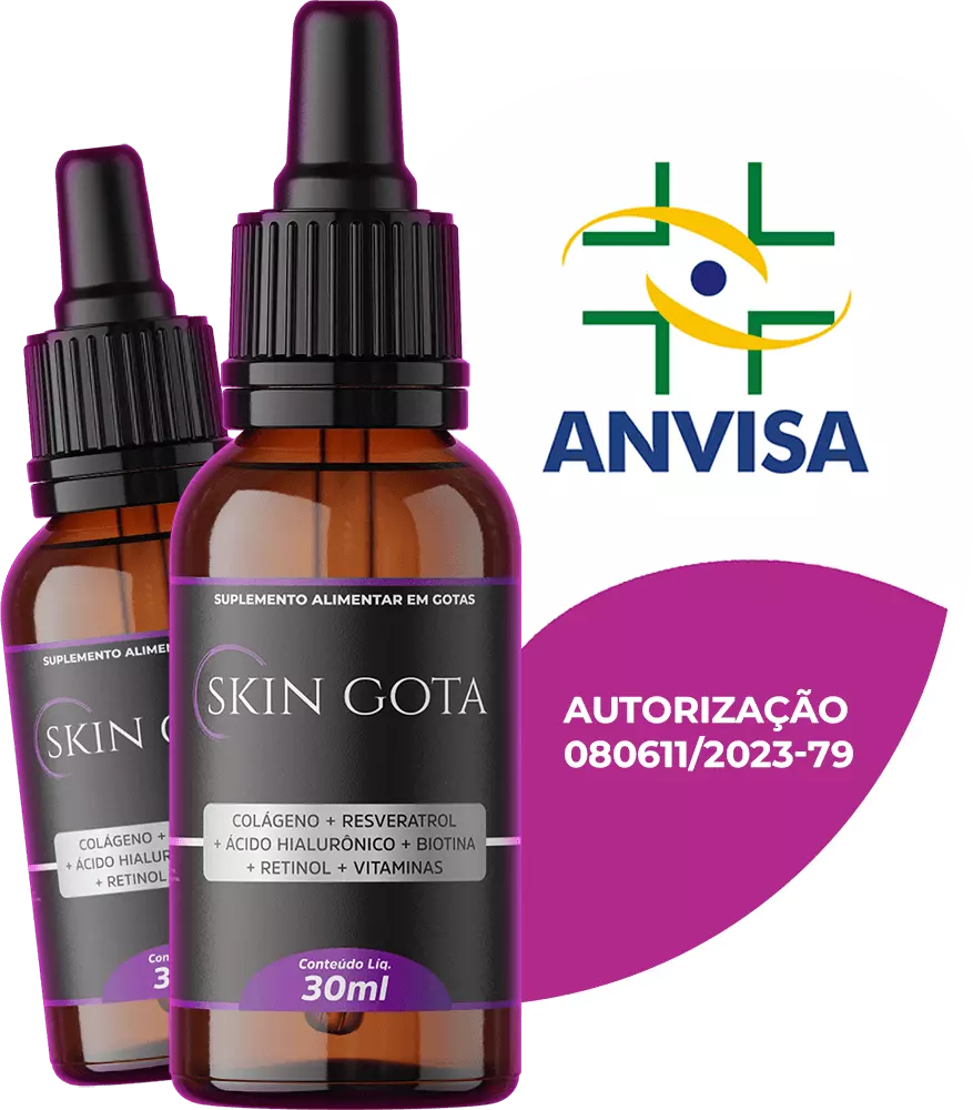 Skin Gota é Preenchedor, Antissinais, Hidratante, Clareador e Antioxidante. Elimina o "pé de galinha", Reconstrói as camadas da Pele e Clareia