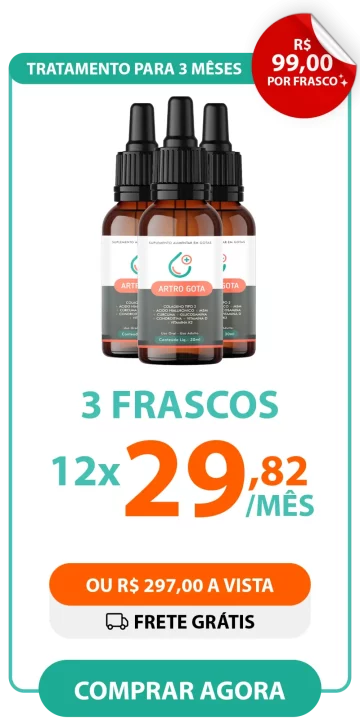 3 frascos de Artro Gota com frete grátis