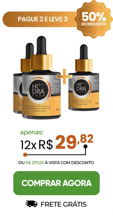 Pacote Hidra Pele Pague 2 Leve 3 com Desconto de 50%