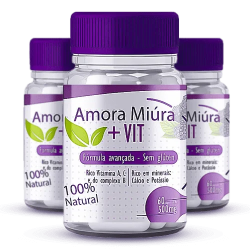 Amora Miúra + Vit - Suplemento Natural para Menopausa